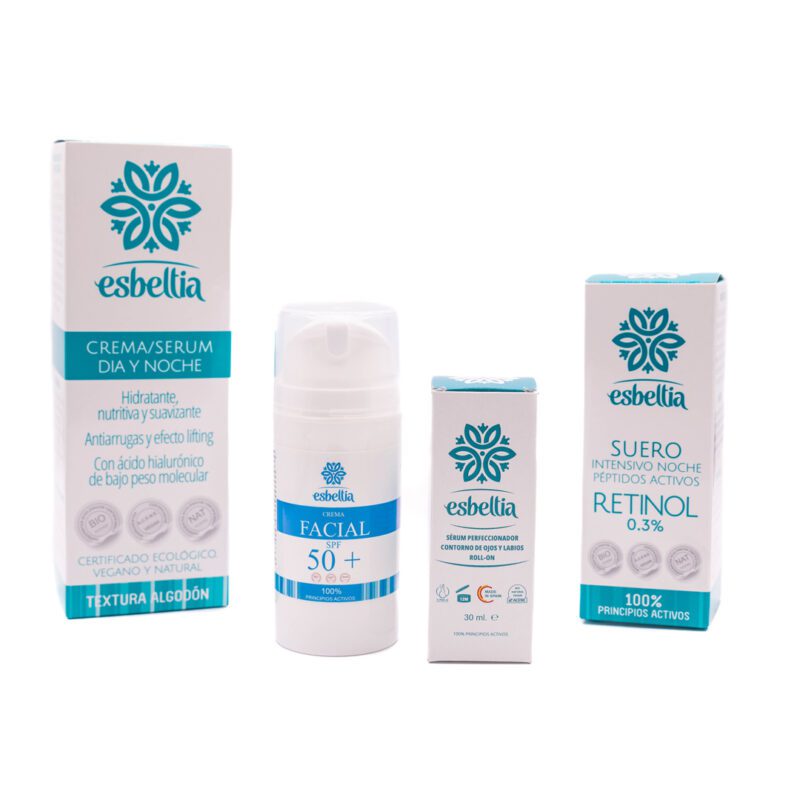Pack Belleza Total Crema + Suero + Crema con Protección Solar 50 + Contorno de ojos