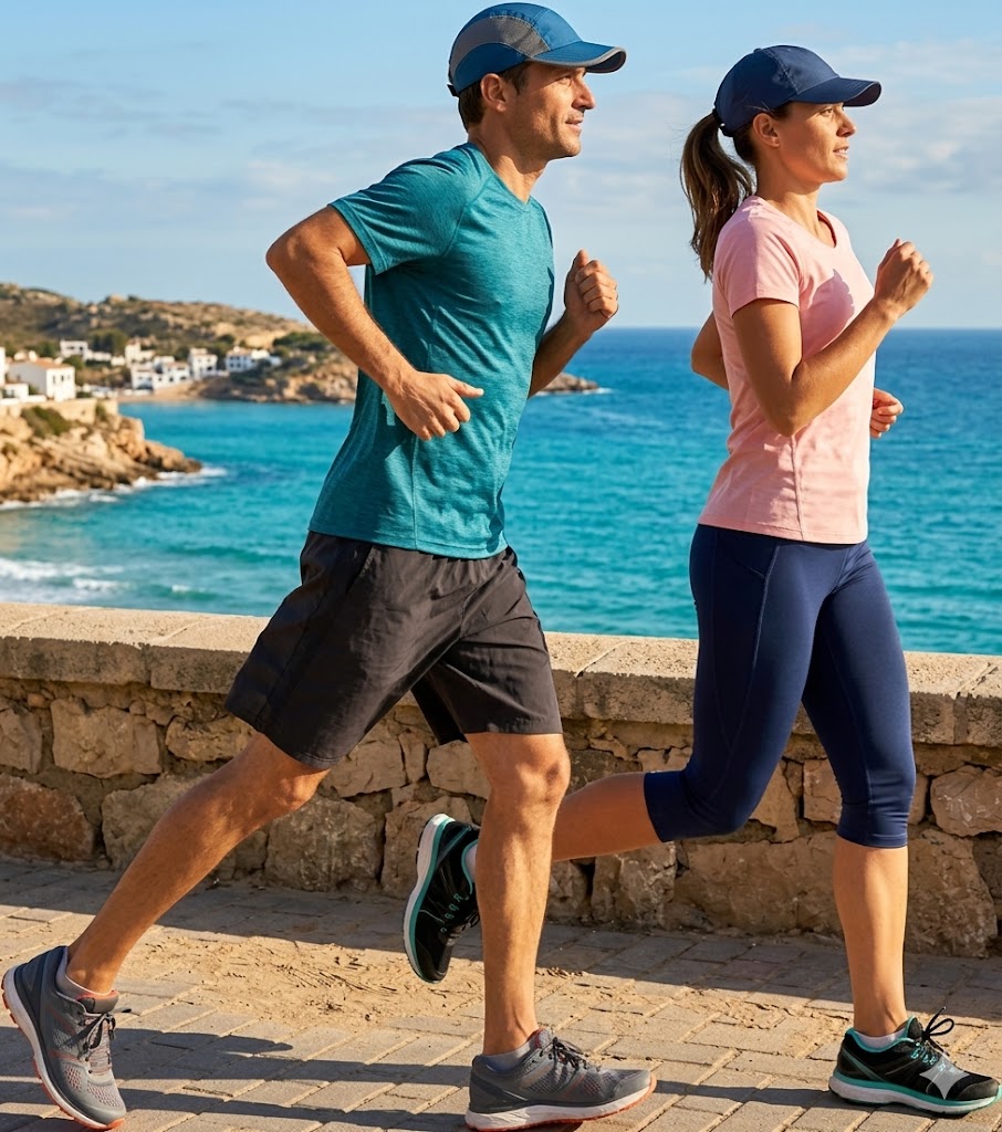 chico y chica corriendo